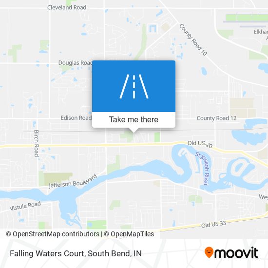 Falling Waters Court map