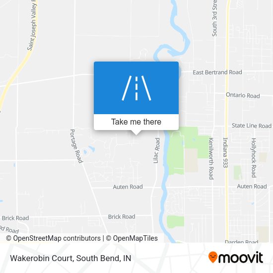 Mapa de Wakerobin Court