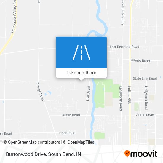 Burtonwood Drive map
