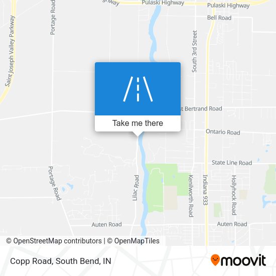 Mapa de Copp Road