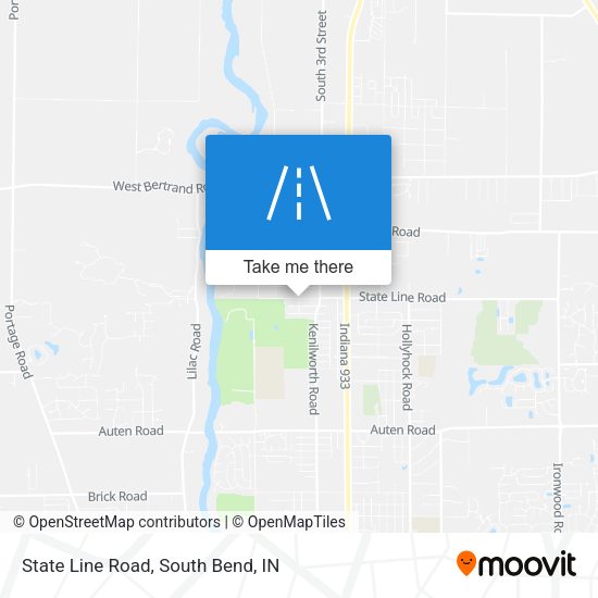 State Line Road map