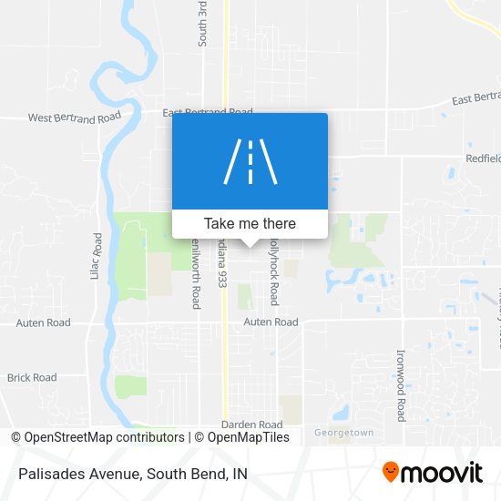 Palisades Avenue map
