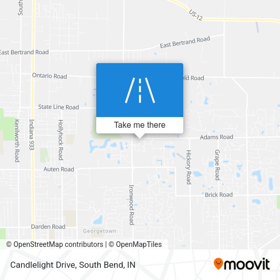 Candlelight Drive map