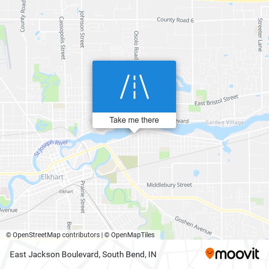 East Jackson Boulevard map