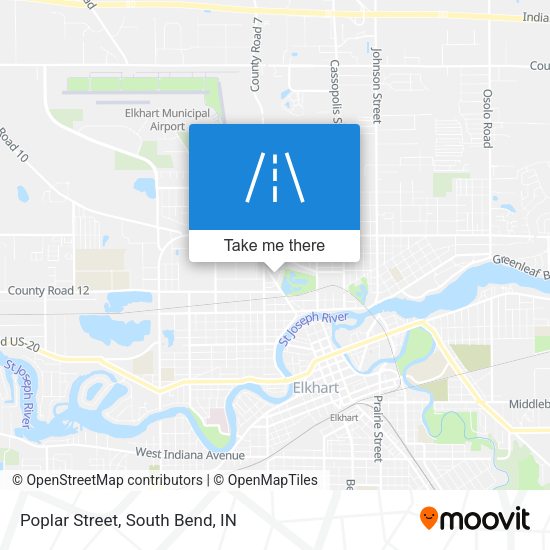 Mapa de Poplar Street