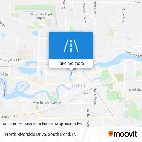 North Riverside Drive map