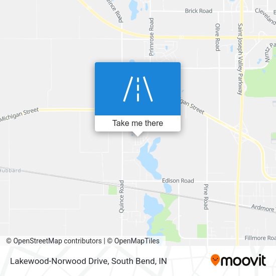 Lakewood-Norwood Drive map
