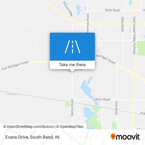 Mapa de Evans Drive