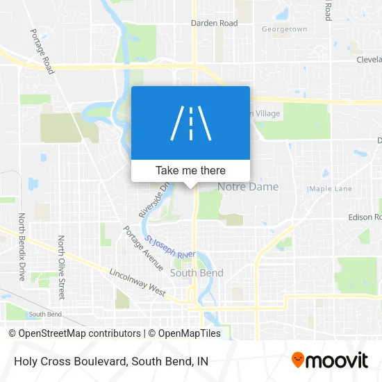 Mapa de Holy Cross Boulevard