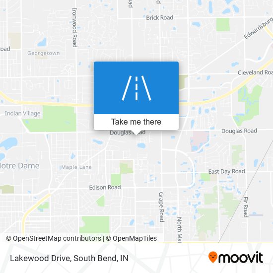 Lakewood Drive map