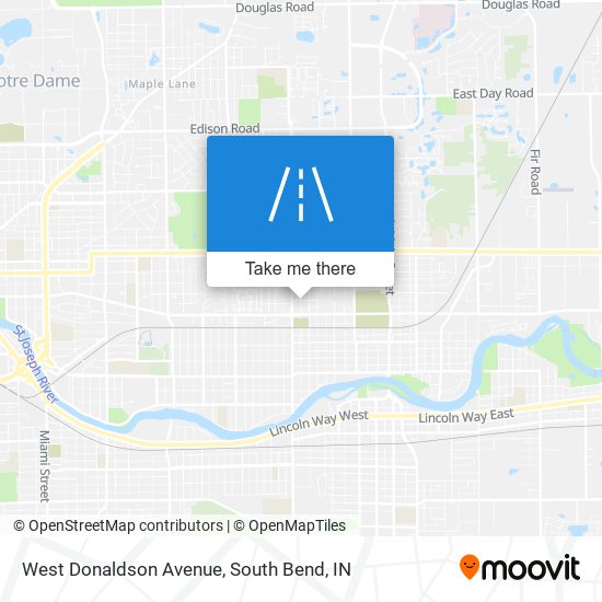 Mapa de West Donaldson Avenue