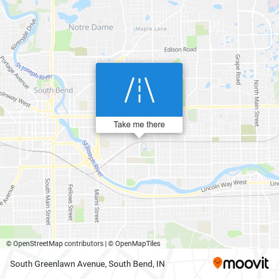 Mapa de South Greenlawn Avenue