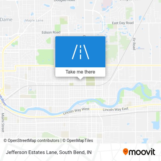 Jefferson Estates Lane map