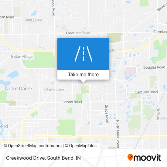 Creekwood Drive map