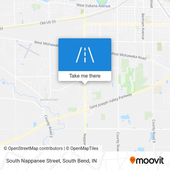 Mapa de South Nappanee Street