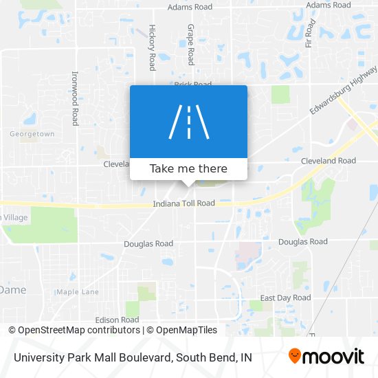 Mapa de University Park Mall Boulevard