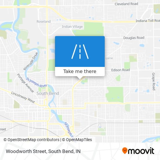 Woodworth Street map