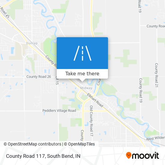 County Road 117 map