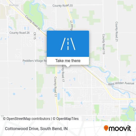 Cottonwood Drive map