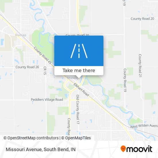 Missouri Avenue map