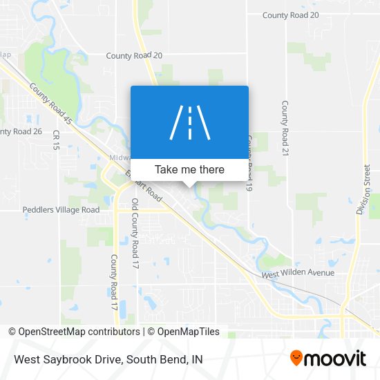 Mapa de West Saybrook Drive