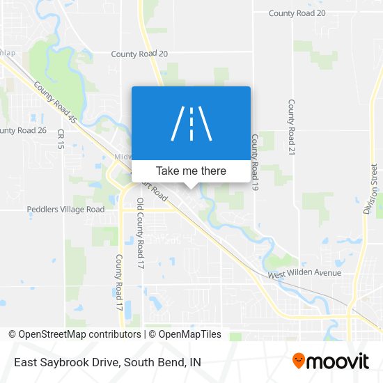 East Saybrook Drive map