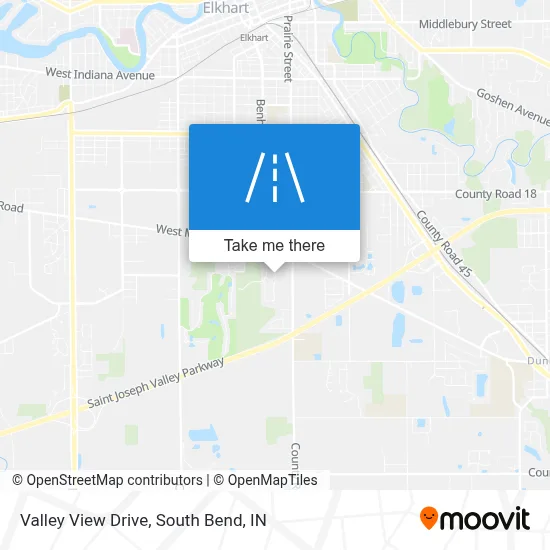 Valley View Drive map