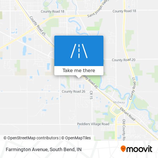 Mapa de Farmington Avenue