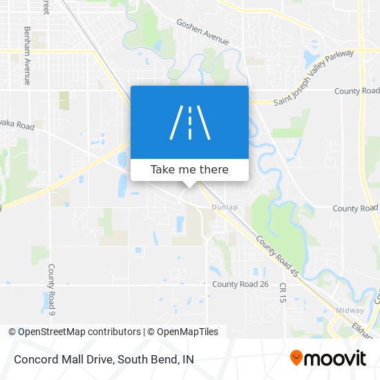 Mapa de Concord Mall Drive