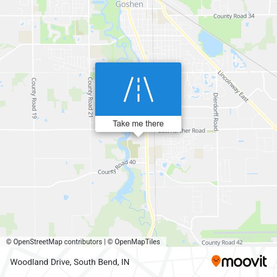 Mapa de Woodland Drive
