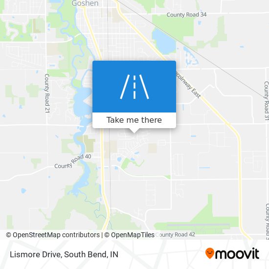 Lismore Drive map