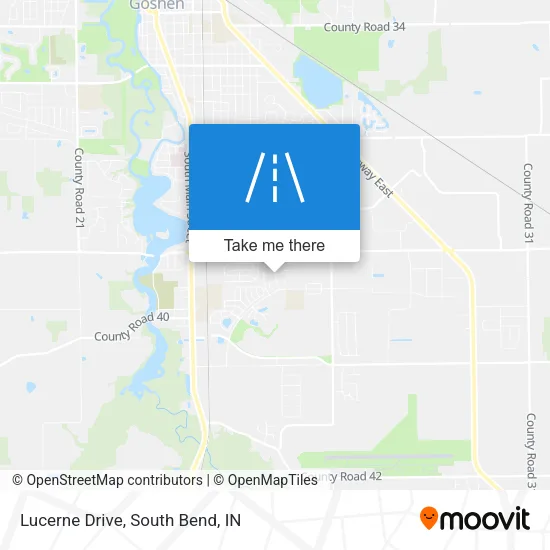 Lucerne Drive map