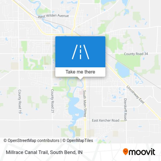 Mapa de Millrace Canal Trail
