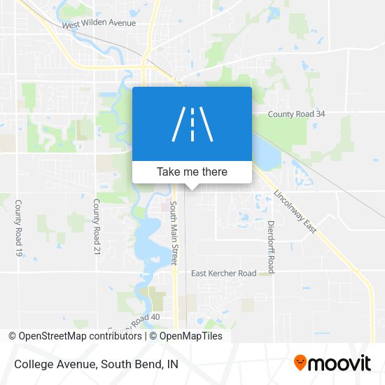 Mapa de College Avenue