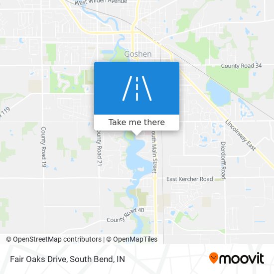 Mapa de Fair Oaks Drive