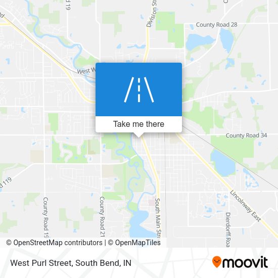 West Purl Street map