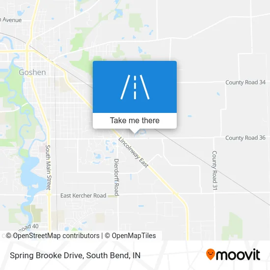 Spring Brooke Drive map