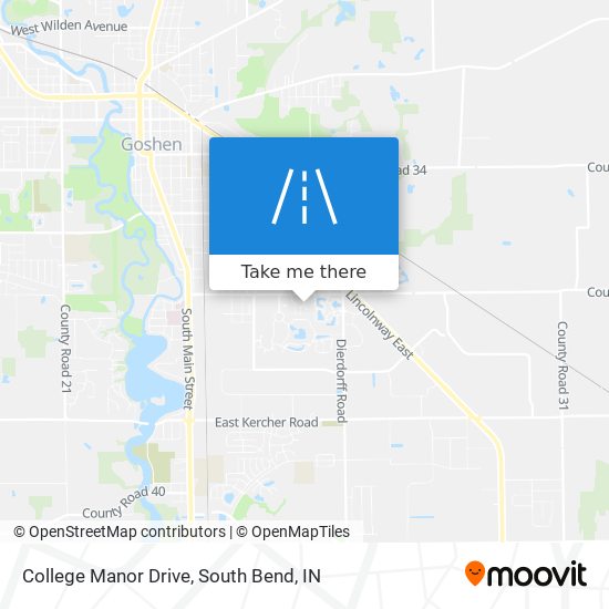 Mapa de College Manor Drive