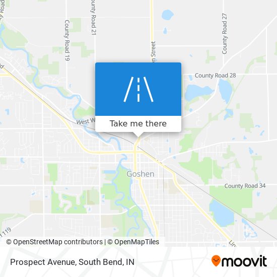 Prospect Avenue map