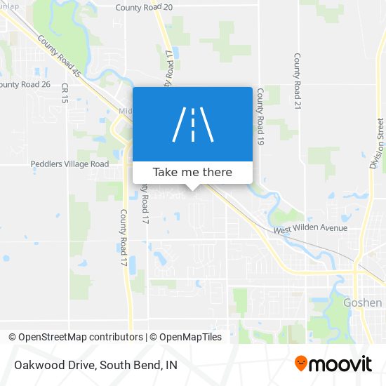 Oakwood Drive map