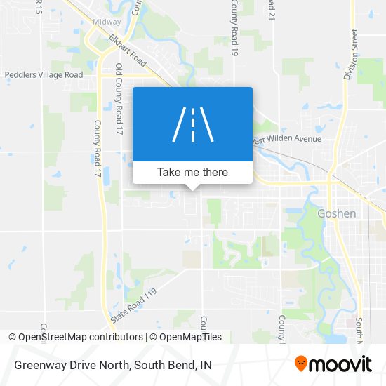 Mapa de Greenway Drive North