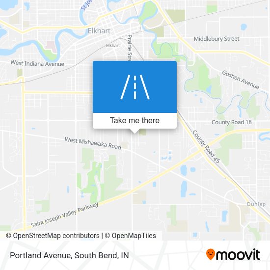 Portland Avenue map