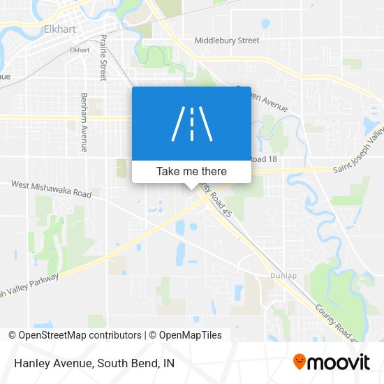 Mapa de Hanley Avenue
