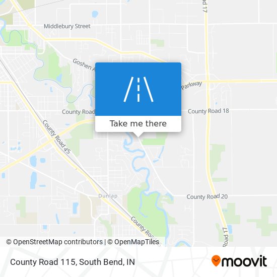 County Road 115 map