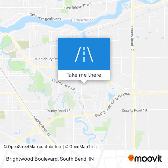Mapa de Brightwood Boulevard