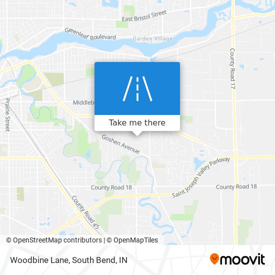 Woodbine Lane map