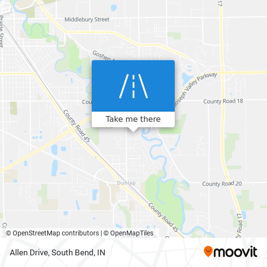 Allen Drive map