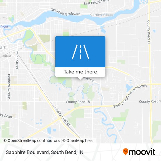 Mapa de Sapphire Boulevard