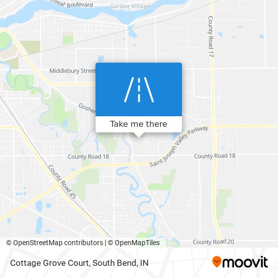 Mapa de Cottage Grove Court