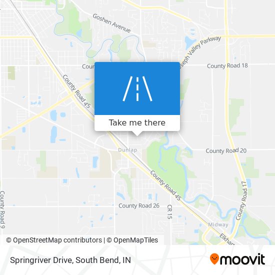 Mapa de Springriver Drive